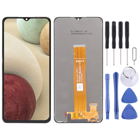 Replacement OLED LCD screen and digitizer full assembly for repairing Samsung Galaxy A12/A12 Nacho/A02 SM-A125 SM-A127 SM-A022 phones.